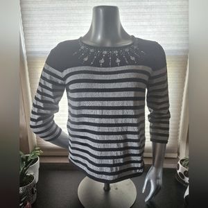 EUC Alfred Dunner 3/4 Sleeve Sweater - Size M Petite